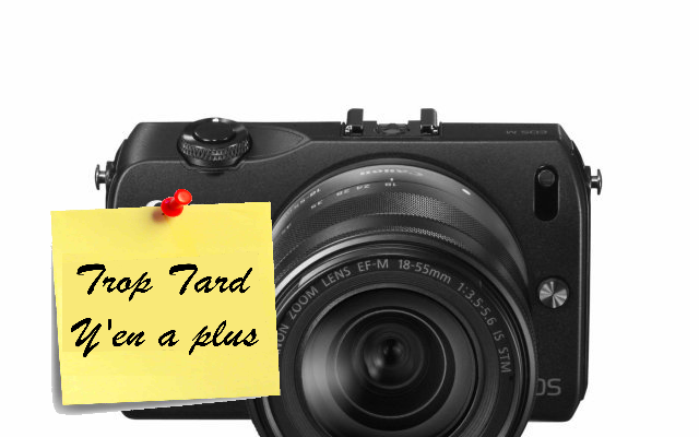 APN Hybride EOS M Canon noir Kit 18-55 + Flash externe (...)