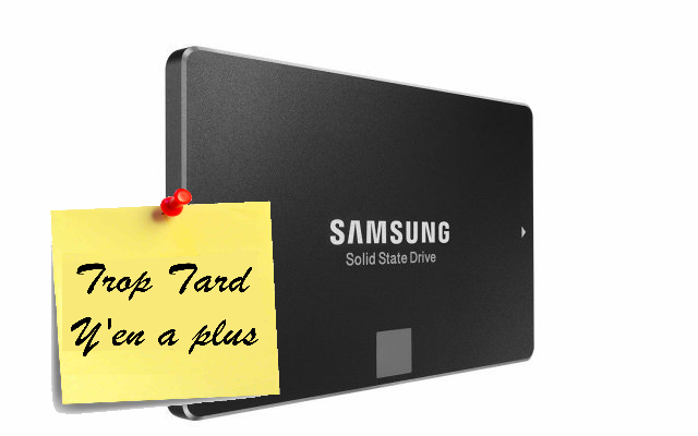 SSD Samsung 850 EVO 250Go à 85,90€ livraison comprise