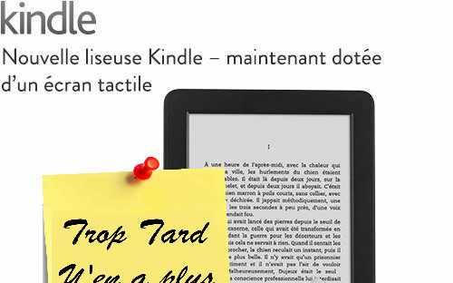 Liseuse Kindle Amazon, tactile 6 pouces reconditionnée à (...)