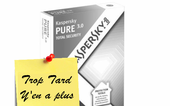 Kaspersky PURE 3.0 Total Security 5Pc/1 an à 25€99
